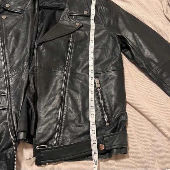Nasty Gal Black Leather Biker Jacket - Picture 8 of 8